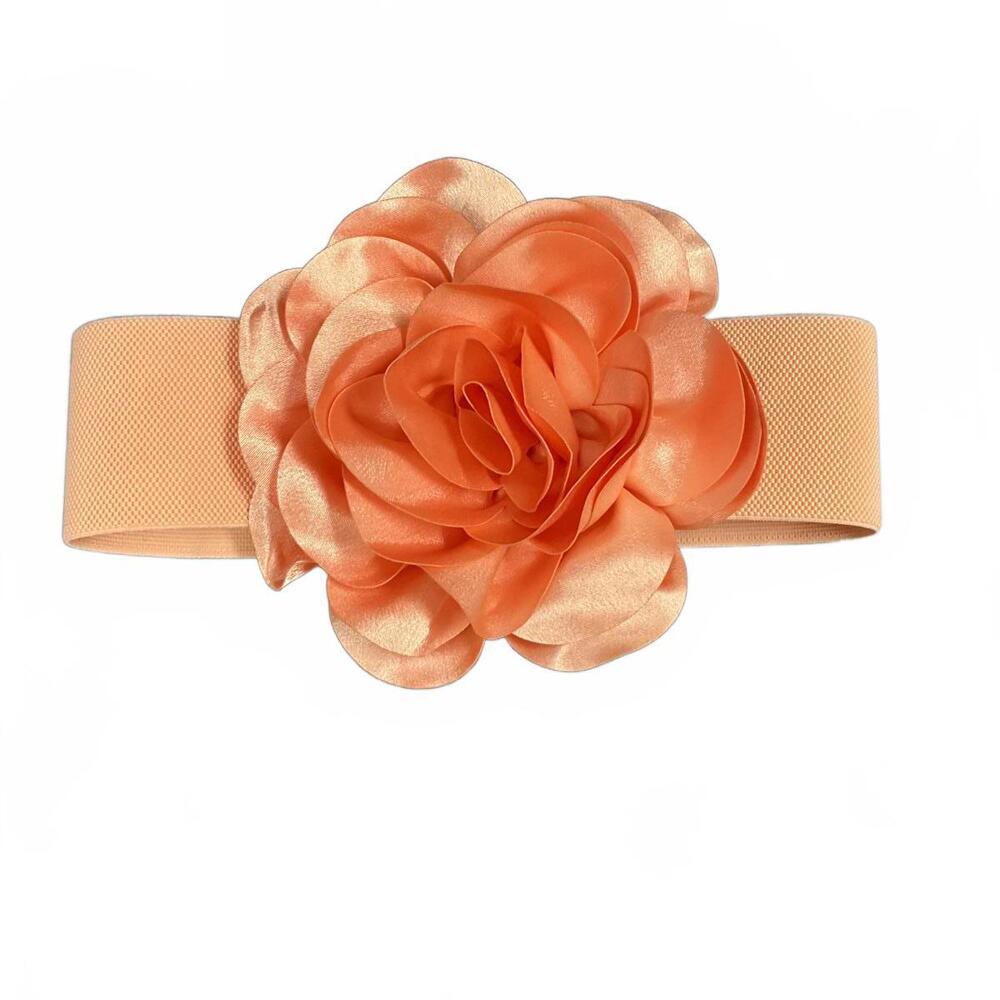 Rosette Flower Wide Stretch Belt NWT